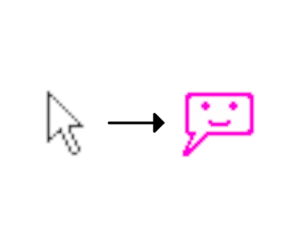 ふきだし君マウスポインター ※WindowsPC用