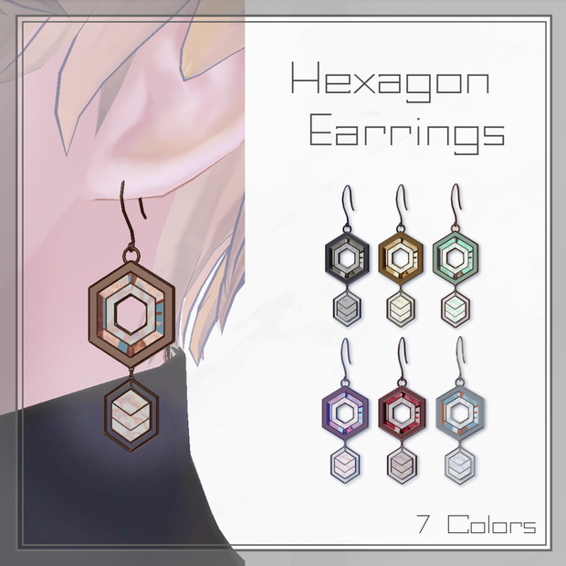 Hexagon Earrings【PB設定済】