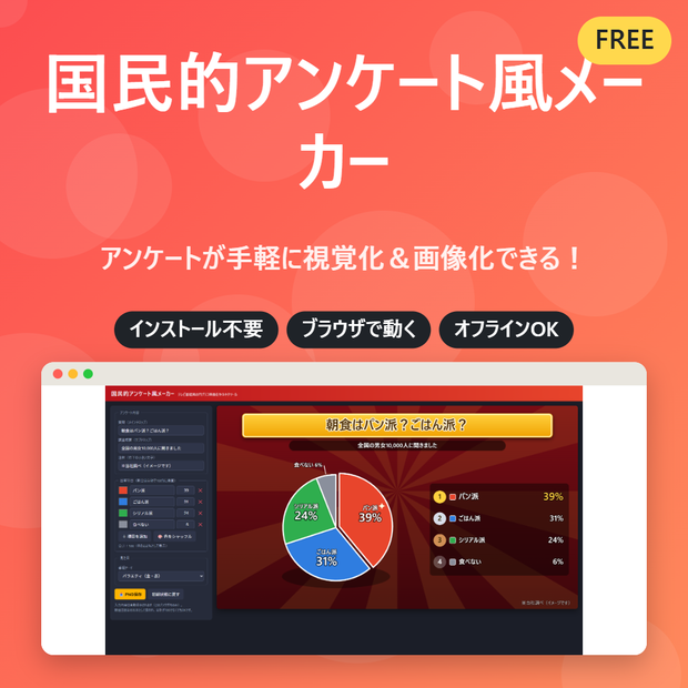 国民的アンケート風メーカー