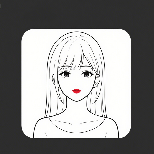 アイコン、イラスト素材（女性）