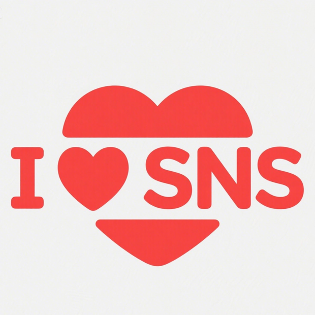 ハートデザインSNSアイコン素材
