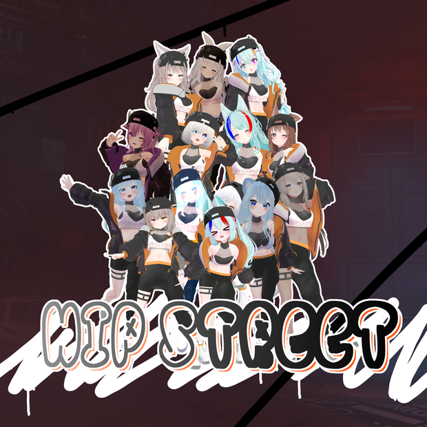 【VRChat】 16アバター（＋１）対応 HIP Street
