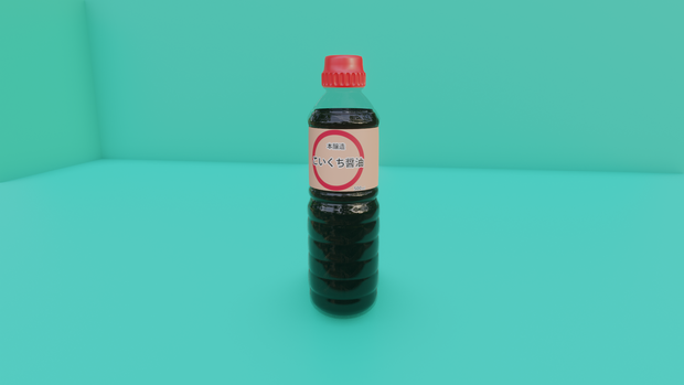 【3D小道具】しょうゆボトル