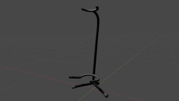 【3D小道具】ギタースタンド