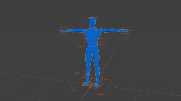 【3Dモデル】ブルーマン2