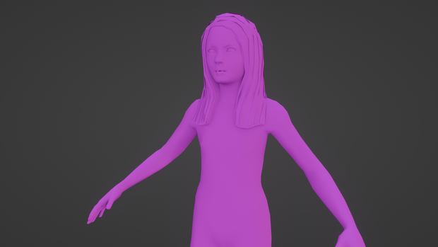 【3Dキャラクター】再現アニメの少女