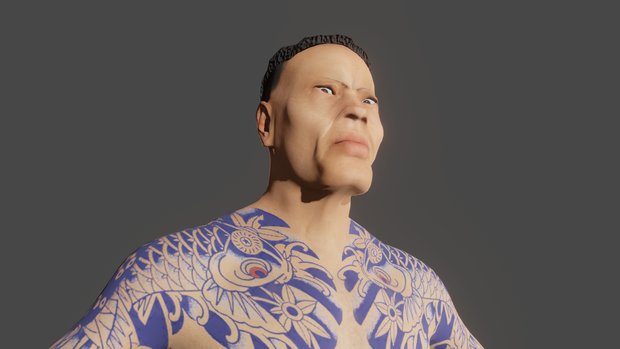 【3Ｄキャラクター】任侠ファイターひろし