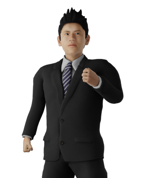 【3Dキャラクター】ヤングサラリーマン