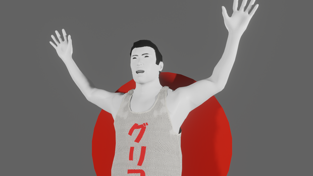 【3Dキャラクター】国民的走者(モーション・表情シェイプ付)