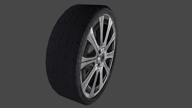 【3D小道具】タイヤ(ローポリ)