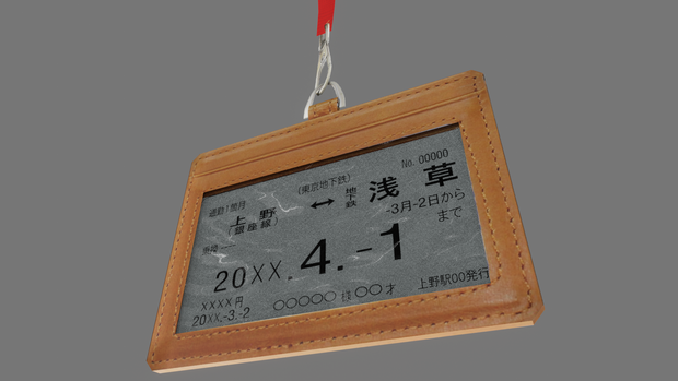 【3D小道具】パスケース　定期入れ　※推し写真カスタマイズ仕様