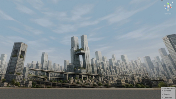 【3D環境・ワールド】100年後の東京風Skyboxマテリアル unityパッケージ