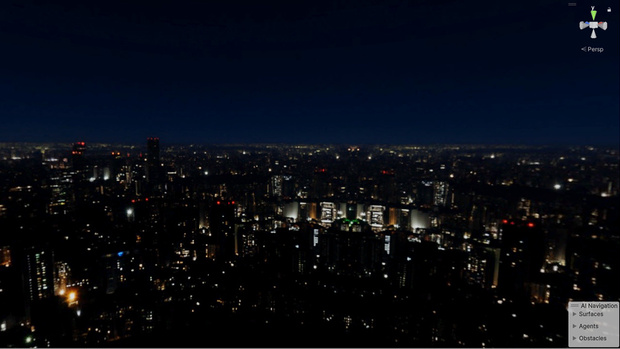 【3D環境・ワールド】タワマンから見た夜景Skyboxマテリアル unityパッケージ