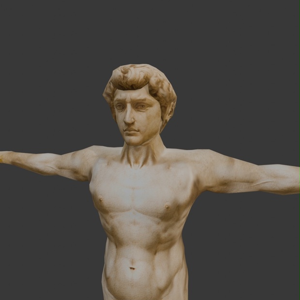 【3Dキャラクター】ダビデさん(ローポリ)