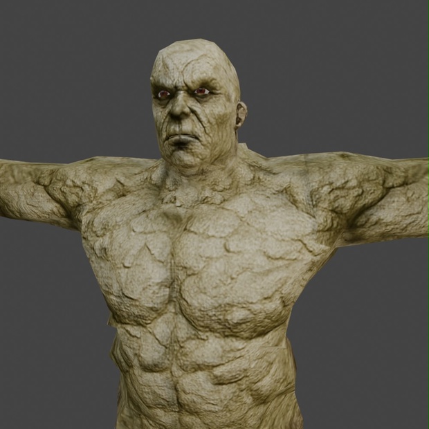 【3Dキャラクター】ゴーレム(ローポリ)