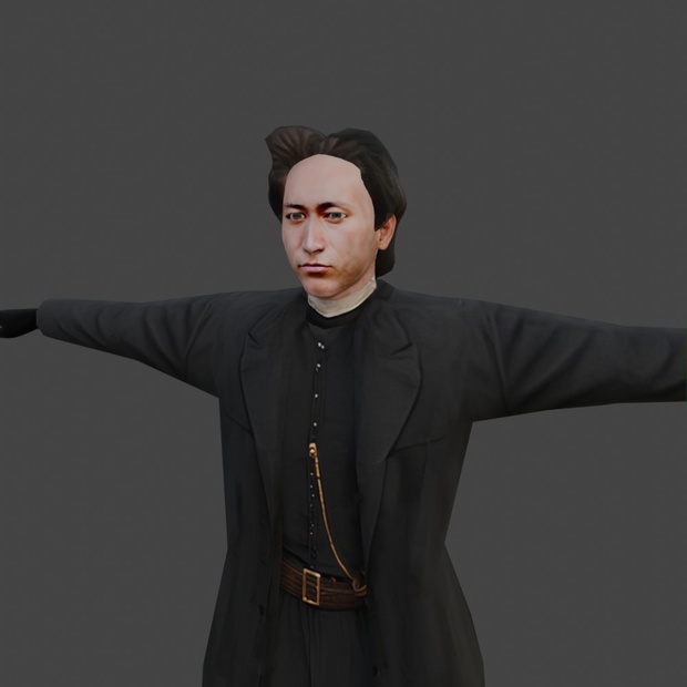 【3Dキャラクター】土方歳三(五稜郭バージョン)