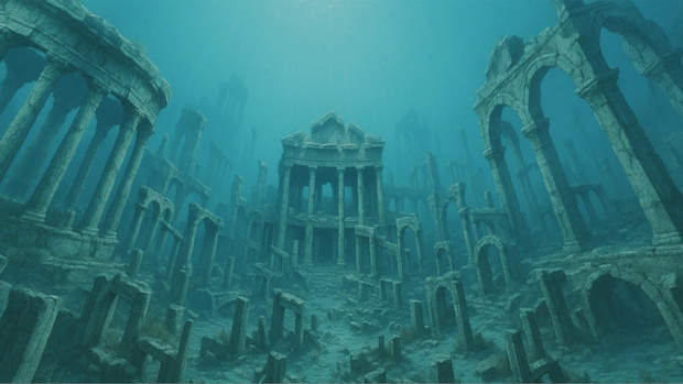 【3D環境・ワールド】海底都市　Skyboxマテリアル unityパッケージ