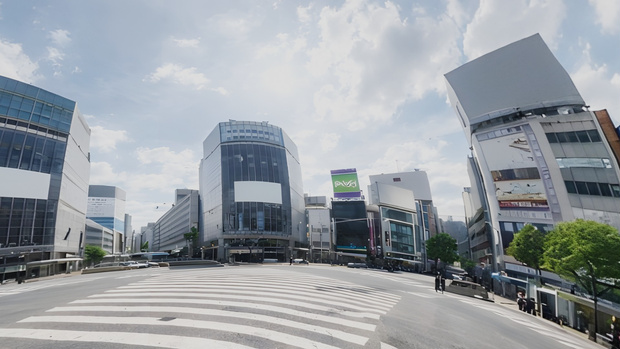 【ワールド・環境】都会の交差点　SKYBOXテクスチャ