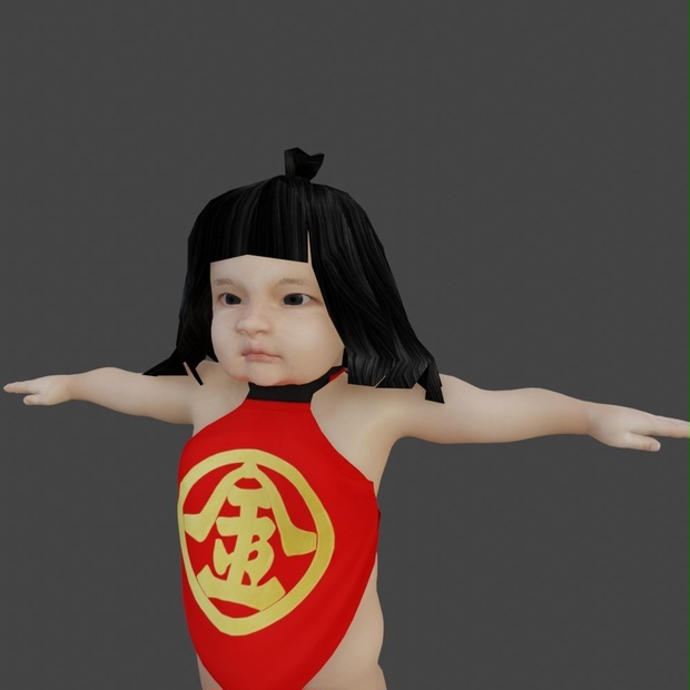  【3Dキャラクター】金太郎　四歳