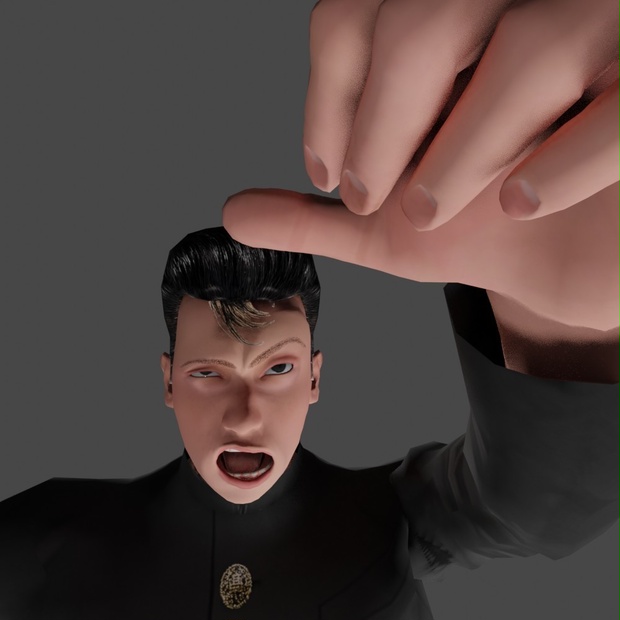【3Dキャラクター】昭和熱血硬派ヤンキー　ララバイ君