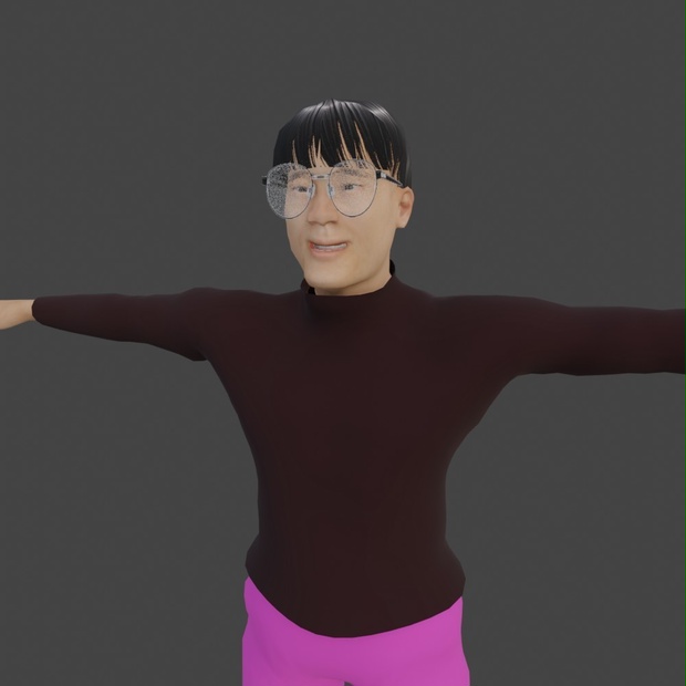 【3Dキャラクター】昭和芸人 アッパー鉄