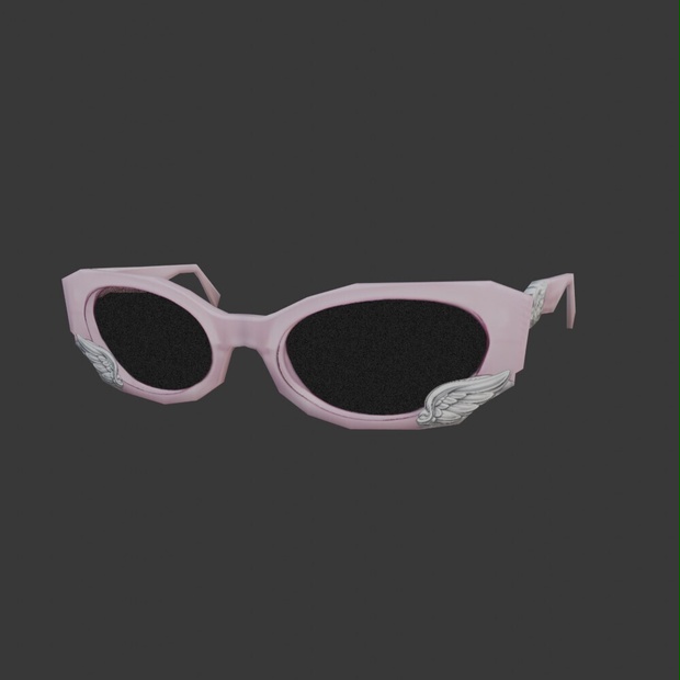【3D装飾品】エンジェルグラス(ローポリ)