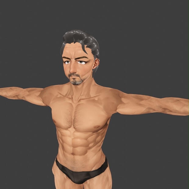 【3Dキャラクター】ダンディーマッチョさん