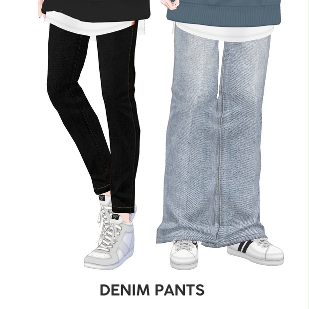 [VRoid] DENIM PANTS / デニムパンツ - vear clo. - BOOTH