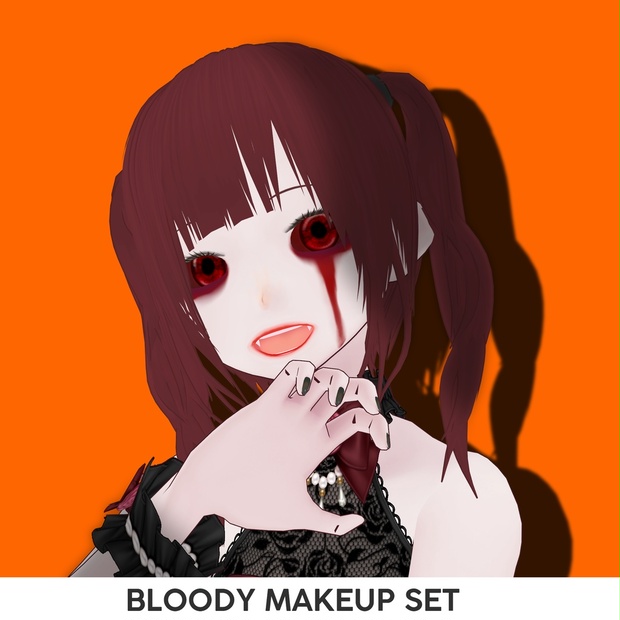 [VRoid] BLOODY MAKEUP SET / ブラッディメイクセット - vear clo. - BOOTH