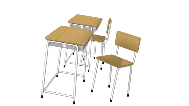 【3Dモデル】机 (学校)