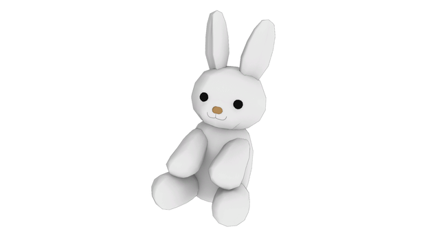 【3Dモデル】うさぎのぬいぐるみ