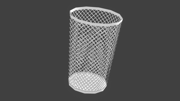 【3Dモデル】屋外用ゴミ箱　ゴミかご