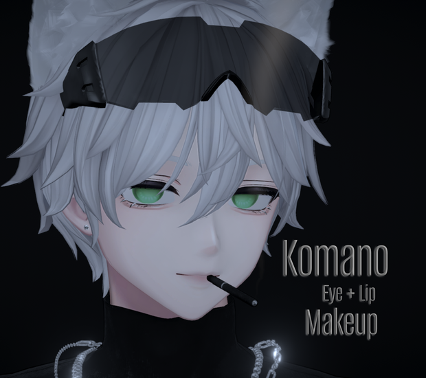 「狛乃/用」 Komano & Grus Eye + Lip Makeup