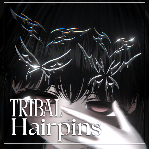 「複数アバター対応」Tribal Hairpins