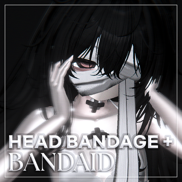 「6アバター対応」 Head Bandages + Bandaid
