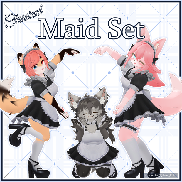 【対応衣装】クラシックメイドセット(Classical Maid Set)