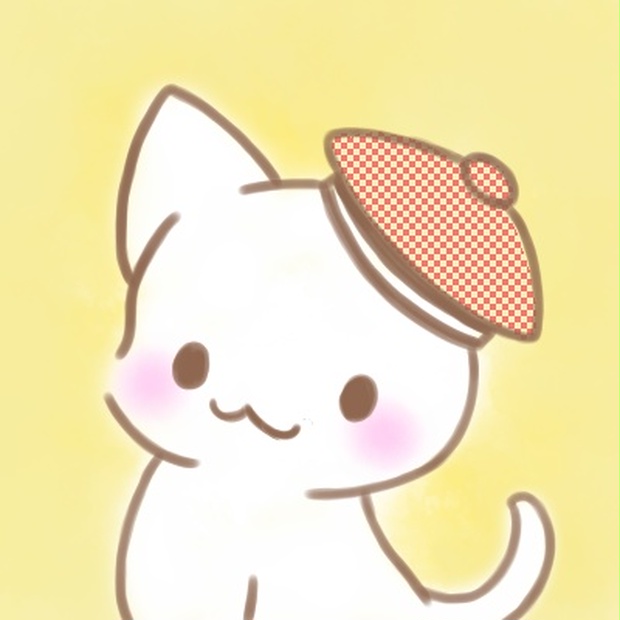 ベレー帽 白猫 Nagomino Booth