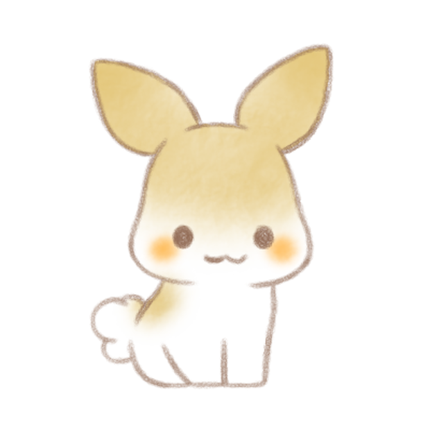 うさぎさん（茶）。