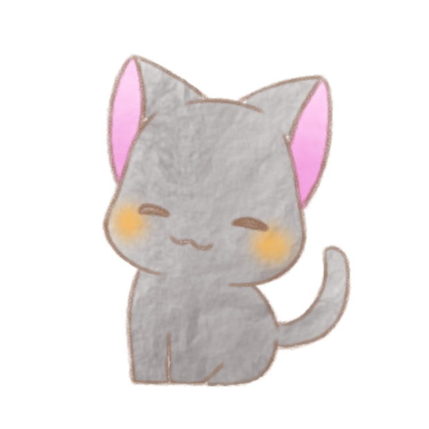 にっこり黒猫さん。