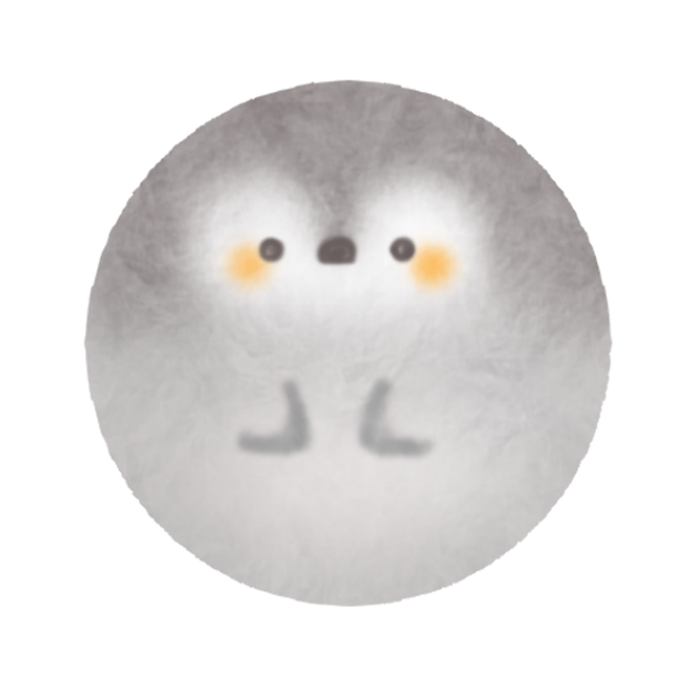 丸いペンギンさん。