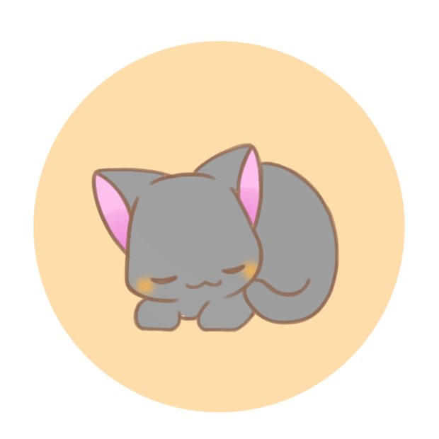 リラックス黒猫さん。