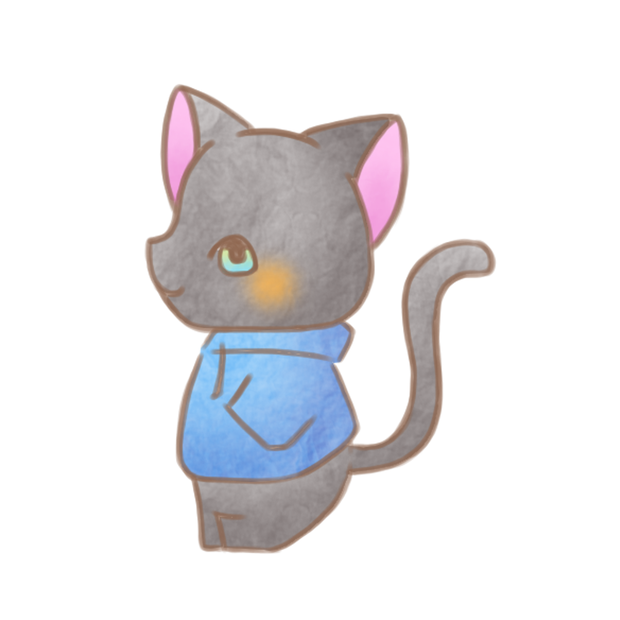 パーカーと黒猫さん。