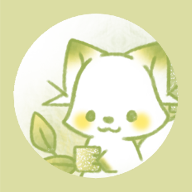 お茶ときつねさん。