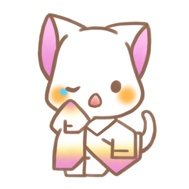 寝起き猫さん。