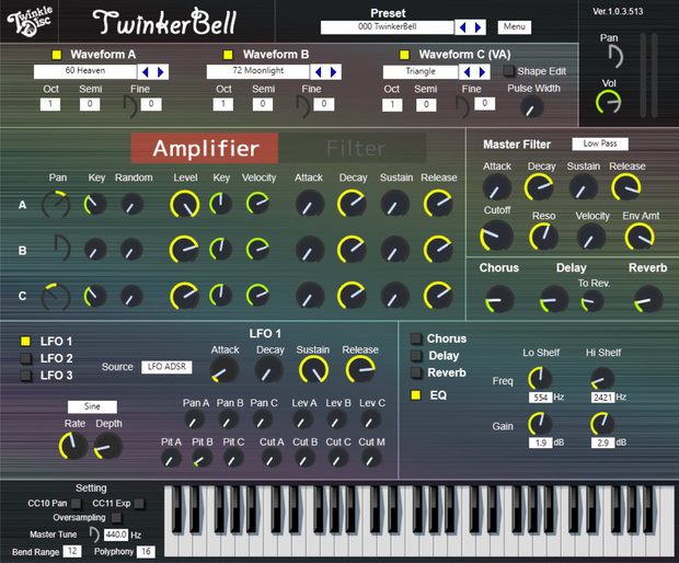 TwinkerBell / シンセベル専用音源VST