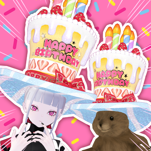 【FREE/無料】バースデーケーキハット🎂BirthdayCakeHat