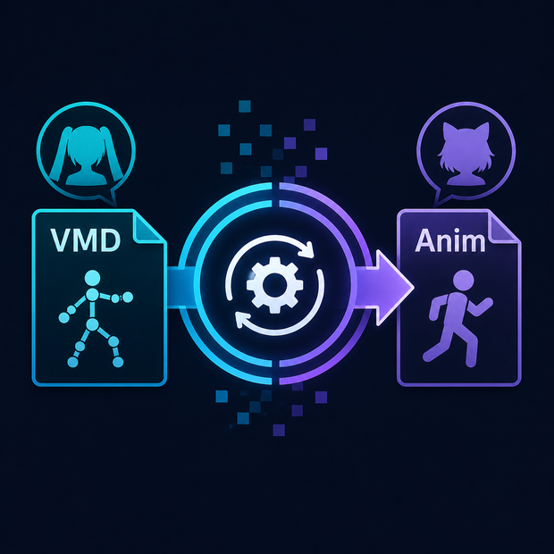 【Unity】[MMD(VMD)→Anim変換補助ツール]EX_VMD2Anim【簡単】