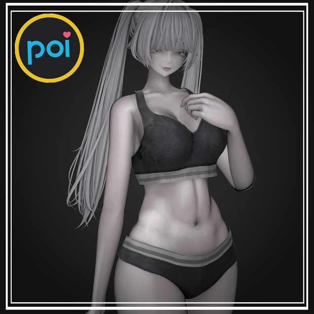 黒リム肌マテリアル【poiyomi】