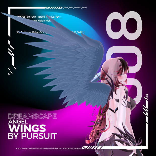 Dreamscape Outfit [Angel Wings & Feathered Skirt] | 夢界 - 天使の翼と羽のスカート