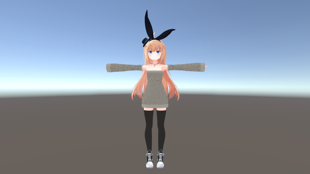 【リアアリス用】らずべりー式 肩出しニット【VRChat】
